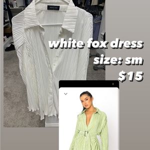 white fox boutique dress